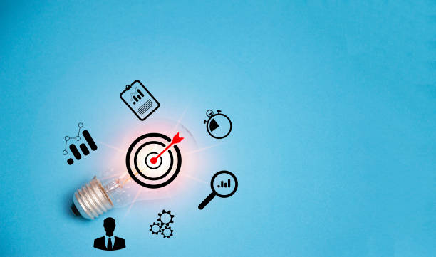 istock The idea of presenting a new idea. Great inspiration and innovation, new beginnings. 1636062152