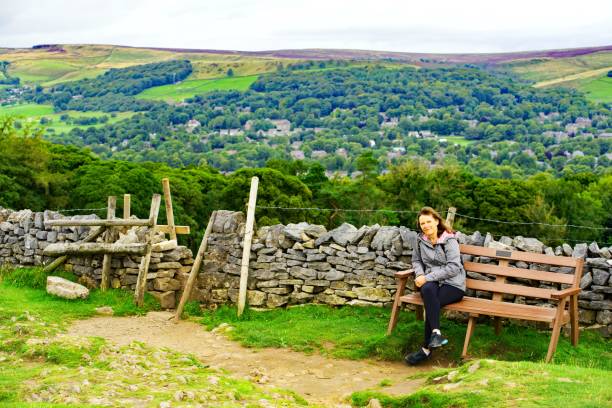 istock Adele at the top of Grin Low Hill, Buxton, Derbyshire. 1636168555