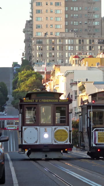 San Francisco Cable Car in morning light