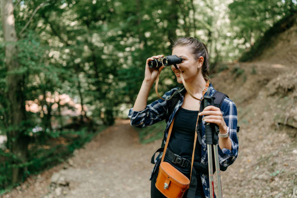 istock Woman enhances her hiking journey with binocular-assisted views 1636285681