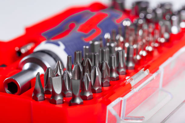 istock Close up view of tool box of Screwdriver Set 1636289415