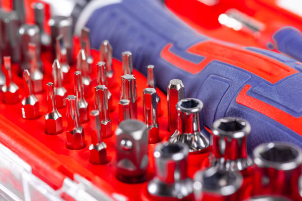 istock Close up view of tool box of Screwdriver Set 1636289478