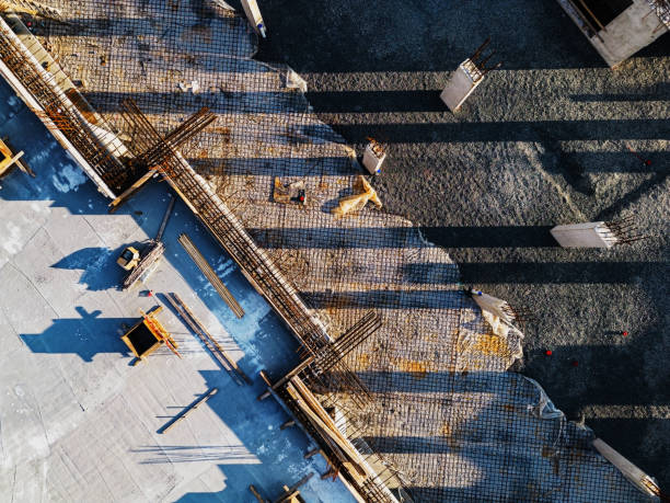 Canteiro de Obras - Fundação para Construção - foto de acervo