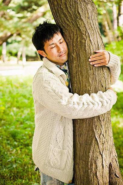istock Japanese Nature Lover Young Man Taking Care about Environmental Conservation 163638953