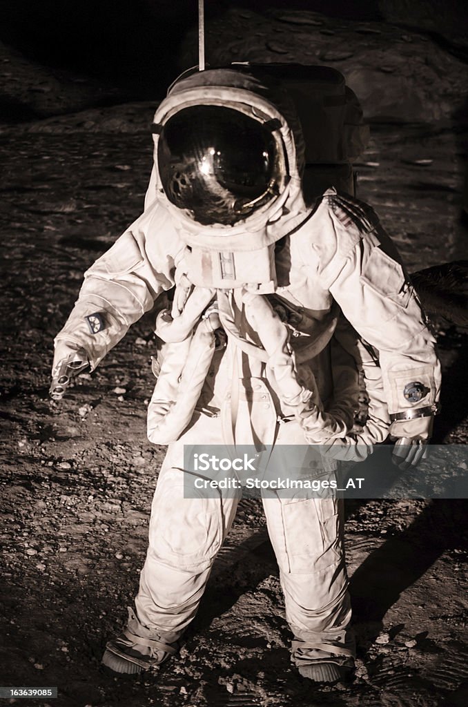 Szene Mond landen bei Apollo-Mission - Lizenzfrei Mondoberfläche Stock-Foto