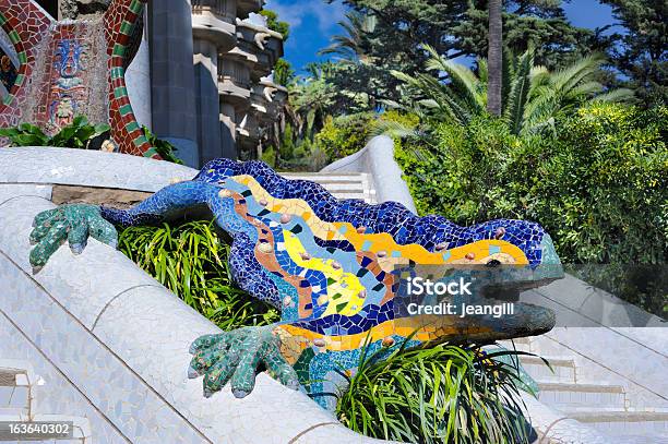 Mosaic Dragon Park Gwell Barcelona Stock Photo - Download Image Now - Park Guell, Barcelona - Spain, Antoni Gaudí