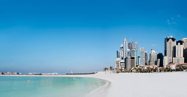 istock Jumeirah Beach and cityscape 163640452