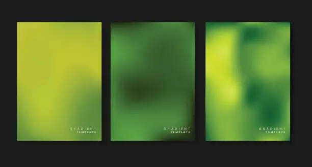 Vector illustration of lime Green gradient template, green gradient background