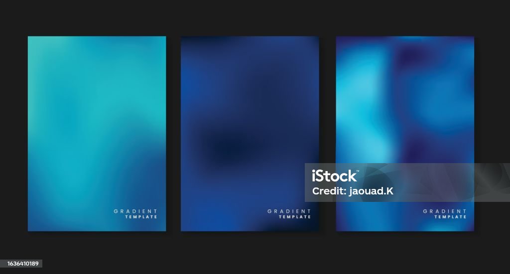 Color Templete Blue Blue Gradient Template Dark Blue Gradient Background Stock Illustration ...