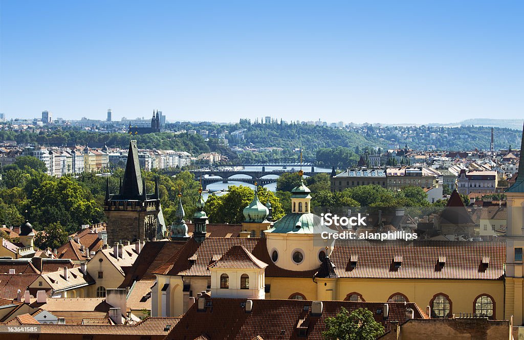 Blick auf Prag von der castle - Lizenzfrei Ansicht aus erhöhter Perspektive Stock-Foto