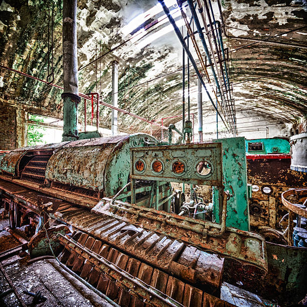 istock Post Apocalypse Abandoned Factory, HDR Urban Exploration 163641865