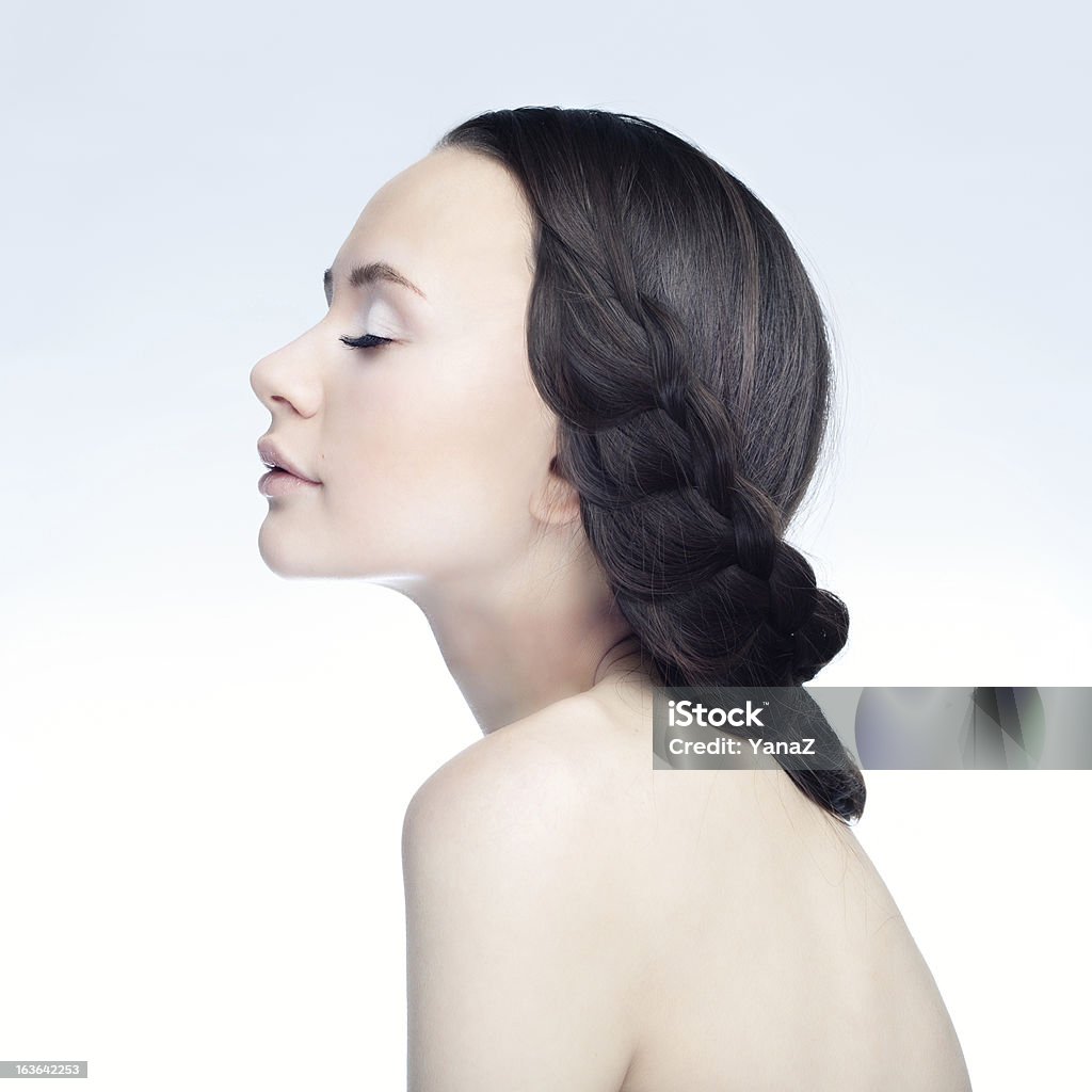 Garota no perfil - Foto de stock de Fantasia - Conceito royalty-free
