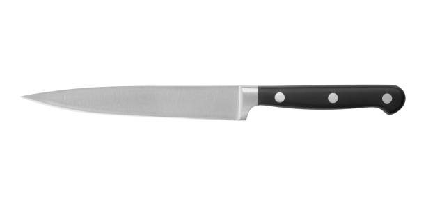 istock Stainless steel kitchen knife isolated on white background 1636425744