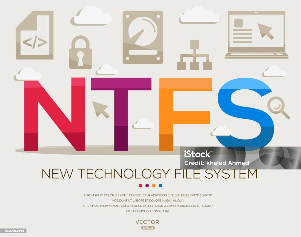 Nfts File System Ntfs New Technology File System Stock Illustration - Download Image Now ...