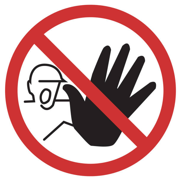 ilustrații de stoc cu accesul dincolo de acest punct este interzis - accesul interzis