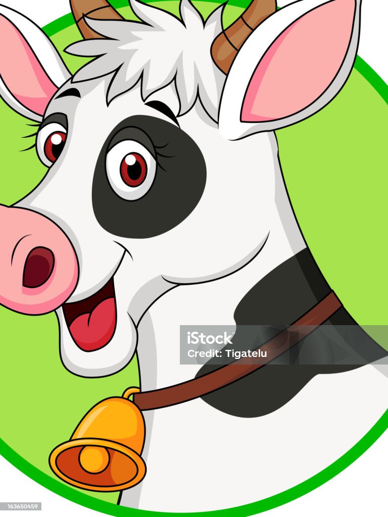 Cow cartoon Vector illustration of funny cow head cartoon Animal stock vector