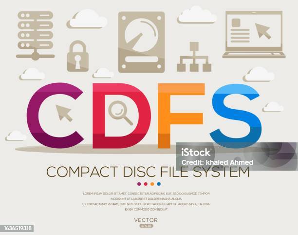 Cdfs Compact Disc File System Stock Illustration - Download Image Now ...