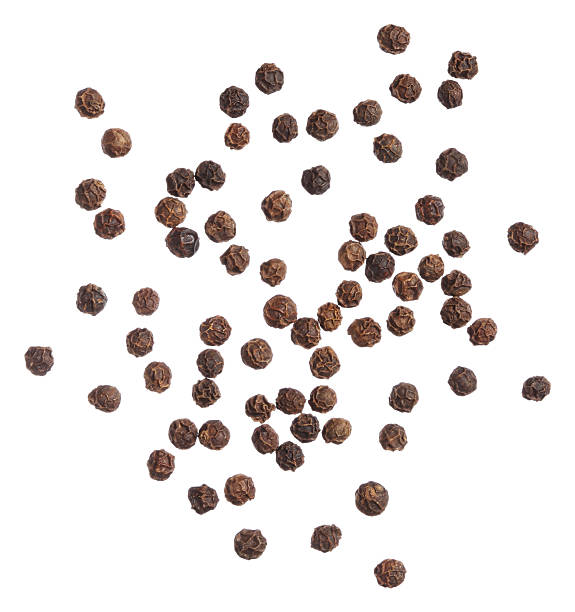 Black pepper isolated on white background Black pepper isolated on white background pepper stock pictures, royalty-free photos & images