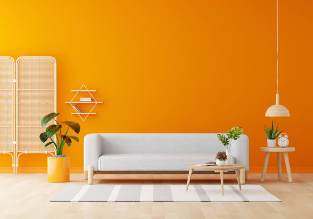 istock Modern living room interior with sofa 1636541046
