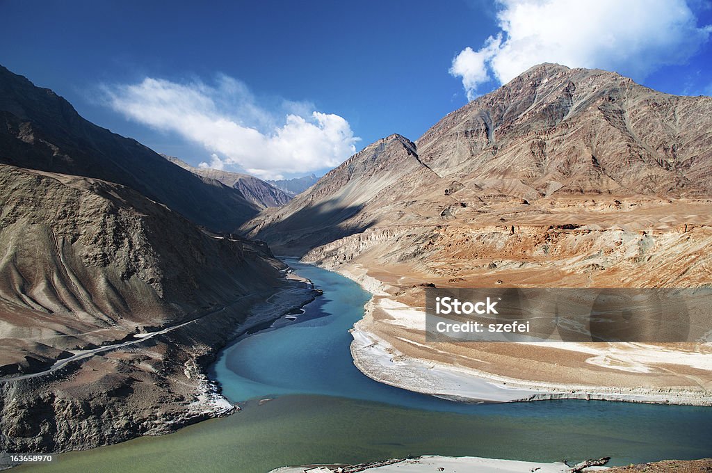 Zanskar und Indus river - Lizenzfrei Zanskar Stock-Foto