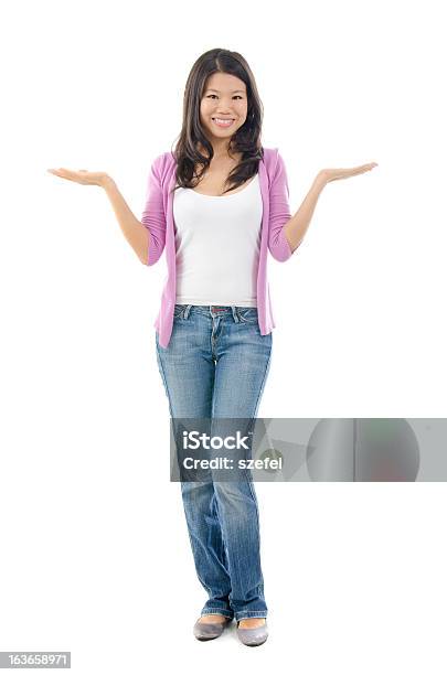 Showing Something On The Palms Stock Photo - Download Image Now - Adult, Adults Only, Advertisement