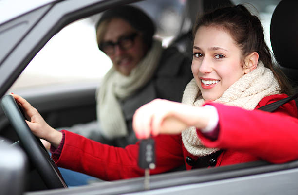 istock Woman Showing off New Car Keys 163659308