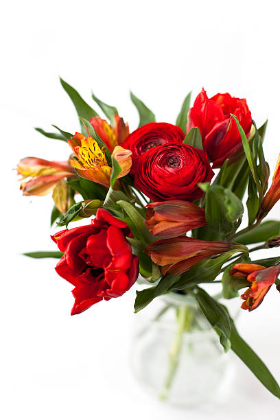 istock Beautiful bouquet of spring flowers 163661308