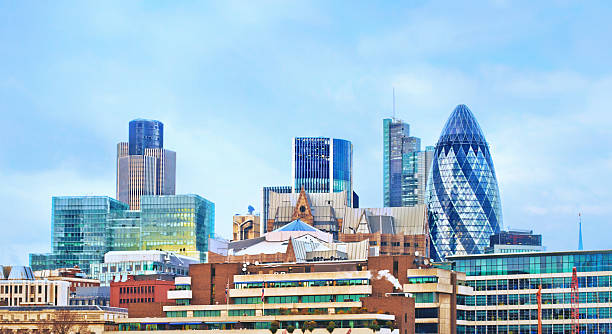 istock Modern buildings in London, cityscape 163662343