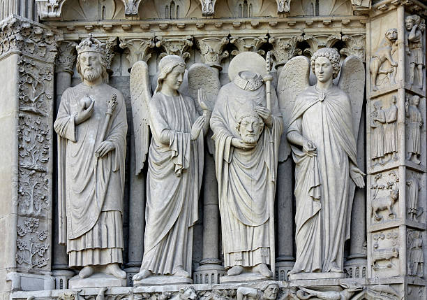 istock Statues at Notre Dame de Paris 163662566