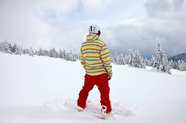 śnieg człowiek - skiing snow snowboarding winter sport zdjęcia i obrazy z banku zdjęć