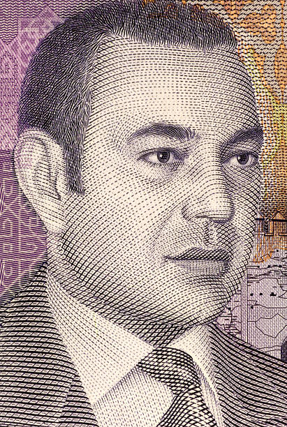 Mohammed VI of Morocco Mohammed VI of Morocco on 20 Dirhams 2005 Banknote from Morocco. Less than 30 percent of the banknotes is visible. moroccan currency photos stock pictures, royalty-free photos & images