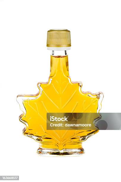 Maple Syrup Stock Photo - Download Image Now - Maple Syrup, White Background, Bottle