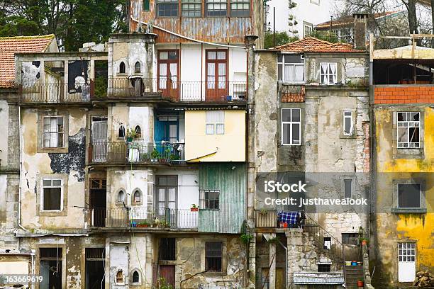 Porto Poor District Stock Photo - Download Image Now - Architecture, Balcony, Building Exterior