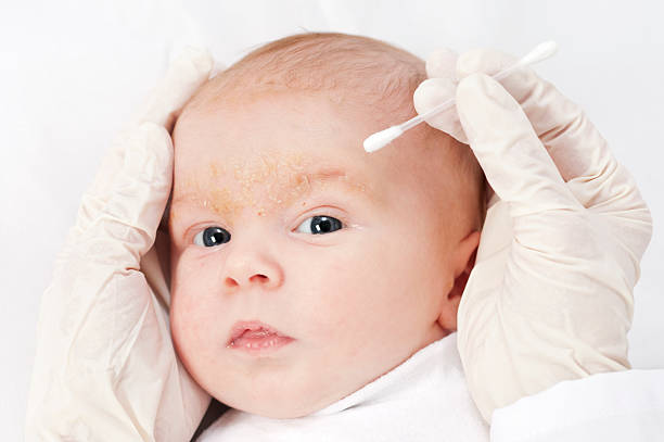 istock Medical examination at a baby 163674436