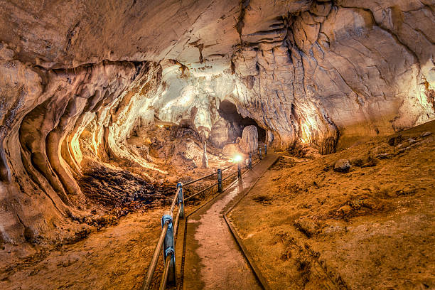 Underground Passage in the Cave, Gunung Mulu National Park, Borneo