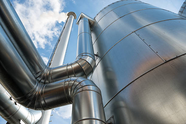 istock Buffer vessel of a biomass plant, Energiewende, Germany 163675912