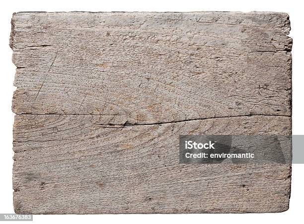 Vecchio Pezzo Di Legno Invecchiato Scheda - Fotografie stock e altre immagini di Legname trasportato dalla corrente - Legname trasportato dalla corrente, Scontornabile, Architettura