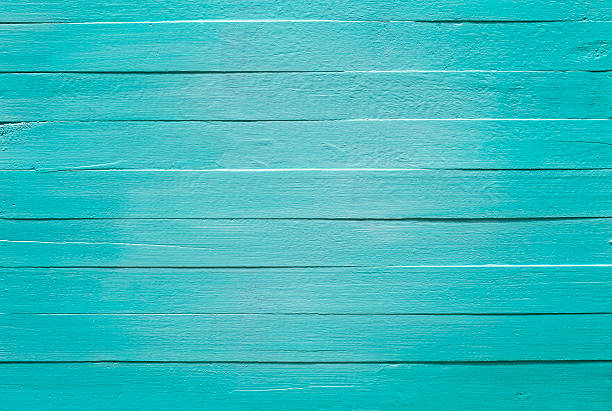 旧ターコイズ色の木製パネルの背景。 - turquoise ストックフォトと画像