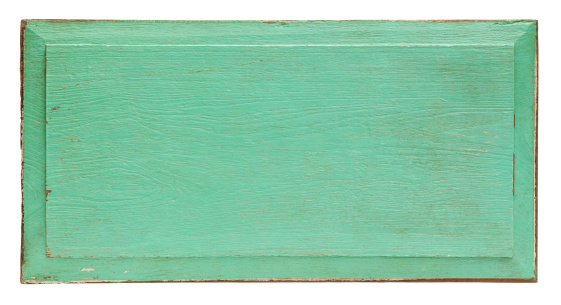 Old turquoise wooden panel background.