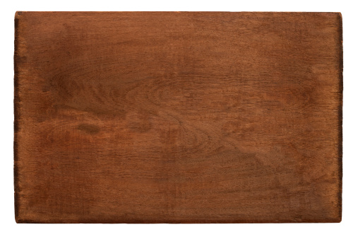 Old piece of weathered teak wood, isolated on white, clipping path included.
