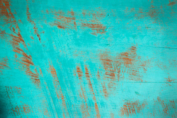 Old wooden board background. Old painted wooden turquoise board background. green painted wood texture stock pictures, royalty-free photos & images