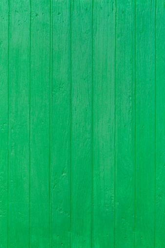 Old green wooden board background.