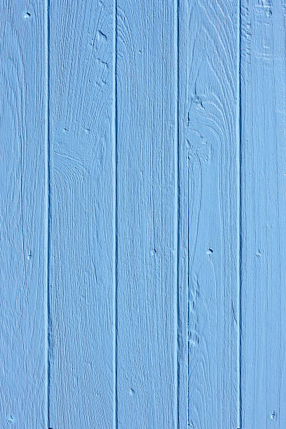 Old painted blue wooden board background.