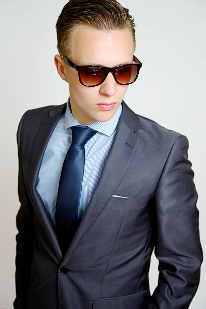 Casual Businessman wearing Sunglasses stock photo