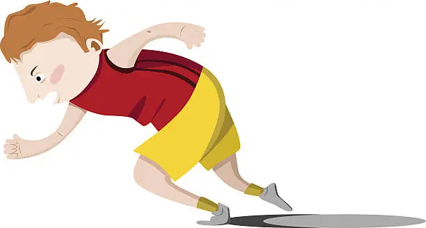 Vector illustration of runner