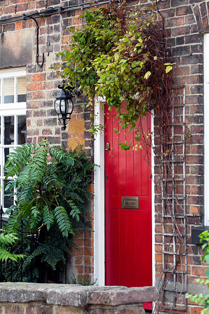 istock Door of cottage 163679808