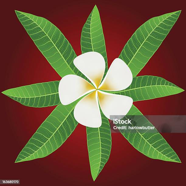 Ilustración de Adorno De Flores De Plumeria Hojas y más Vectores Libres de Derechos de Amarillo - Color - Amarillo - Color, Bali, Botánica