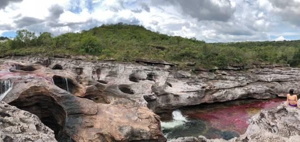 istock Panoramic photo of river stones and rocks 1636806116
