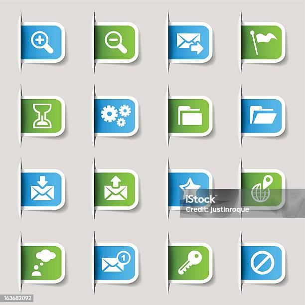 Etiquetaícones Do Site E Da Internet - Arte vetorial de stock e mais imagens de Negócios - Negócios, Aberto, Ampliação de Baixa Escala