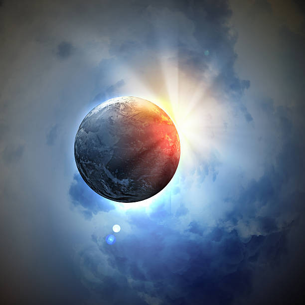 istock Image of earth planet in space 163682659